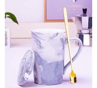 Coffee Tea Cups 12 Constellations Mug Breakfast Milk Oatmeal Mugs Ceramic Cup Set 401-500ml Grey