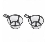 Coffee Tea Filter Dripper for Manual Brewing 2pcs | 2-pack reusable drippers, nylon PP730 build, 80 mesh fine filtration, coffee tea separation, easy clean