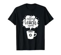 Coffee Teach Repeat School Teacher Lover Value Graphic T-Shirt, Men, Black, L