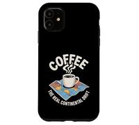 Coffee The Real Continental Drift Funny Coffee Map Case for iPhone 11