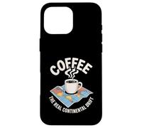 Coffee The Real Continental Drift Funny Coffee Map Case for iPhone 16 Pro Max