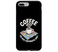 Coffee The Real Continental Drift Funny Coffee Map Case for iPhone 7 Plus/8 Plus