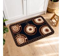 Coffee Themed Kitchen Mats for Floor, Modern Artistic Soft Mats, Cozy Cushioned Comfort Washable Decor Rugs for Kitchen Sinks Laundry Room Bathroom 20x31 Inch