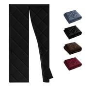 Coffee Thermal Insulated Door Curtain Magnetic Door Curtain Cover For Patio Screen Door 60 65 70 75 80 100 120 160 200cm Weatherproof Winters Doors Insulation Keep Cold Air Out(Black,145x255cm)