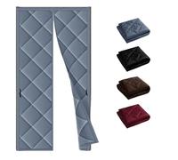 Coffee Thermal Insulated Door Curtain Magnetic Door Curtain Cover For Patio Screen Door 60 65 70 75 80 100 120 160 200cm Weatherproof Winters Doors Insulation Keep Cold Air Out(Gray,180x240cm)