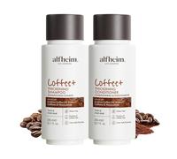 Coffee Thickening Shampoo & Conditioner Set - Caffeine & Plant Protein for Fuller, Volumized Hair - Sulfate-Free, Paraben-Free, Cruelty-Free - 10.7 oz Each - Strengthens, Revitalizes, Nourishes Hair