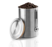 Xavax Coffee Tin Stainless Steel 1kg Measuring Spoon for Beans Airtight Pot