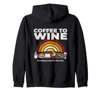 Coffee To Wine Everything In Between Was Fine Zip Hoodie