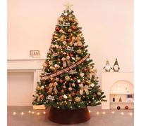 Coffee-toned Christmas Decorative Tree, Artificial Christmas Tree With Deluxe Accessory Set, Eco-friendly And Odorless, Perfect For Home And Store(2.1m/7ft)