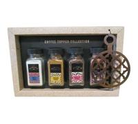 Coffee Topper Set of 4 Flavoured Powder & Chocolate Sprinkles Gift Set