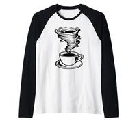 Coffee Tornado Raglan Baseball Tee