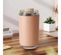 Coffee Travel Mug 240ml - Stainless Steel Insulated Reusable Cup with Leakproof Lid, Double-Walled Thermal Flask for Hot & Cold Drinks - Eco-Friendly Tumbler for Office, Commute & Travel (Pink)