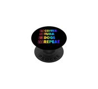 Coffee Tuba Dogs Repeat Life Simple Basic Icons PopSockets Adhesive PopGrip