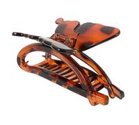 Coffee Turtle Shell Hair Claw Clip for Women Large Plastic
