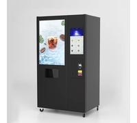 Coffee Vending Machine, Intelligent Fully Automatic Coffee Machine Supports scan Code/Coin/Card Payment, Provides hot and Cold Drinks with 6 Popular Flavors, Suitable for Offices and Hotel Lobbies