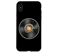Coffee Vinyl Record Graphic for DJs Music Lovers Case for iPhone XS Max