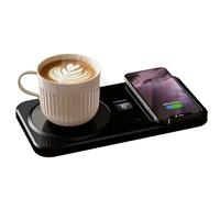 Coffee Warmer | Intelligent Beverage Warmers with 3 Heating Levels and Wireless Charger for Mobile Phone and Smartwatch-multi-purpose Cup Warmer for Office, Home, Work, Desk, Coffee, The