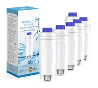 Coffee Water Filter Replacement for De'Longhi® DLSC002 Compatible with Delonghi ECAM,ETAM,EC,Esam,Dinamica,Magnifica,Eletta,Autentica,BCO,Rivelia Coffee Machines,6 Pack