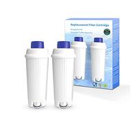 Coffee Water Filter Replacement for DeLonghi Filter DLSC002, Coffee Machine Filter Compatible with ECAM, Esam, ETAM, BCO, EC Series (Pack of 2)
