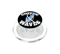 Coffee & Waves for Wave Wind Surfing Board Sports Surfer PopSockets PopGrip for MagSafe