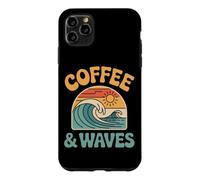 Coffee & Waves Surfing Surfer Beach Coffee Lover Surf Case for iPhone 11 Pro Max
