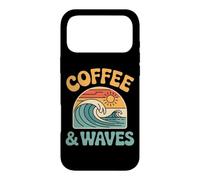 Coffee & Waves Surfing Surfer Beach Coffee Lover Surf Case for iPhone 17 Pro Max