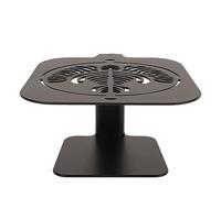 Coffee Weighing Rack, Adjustable Height Carbon Steel Scale Stand with Design, Scale Rod Protection Holder for Coffee Machine and Electronic Scales (Black Latte Pattern)