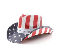 Coffee Whole Beans Western Denim Curved Top Hat Wool Hat with Large Brim British Jazz Hat Straw Hat Cowboy Women, White, M
