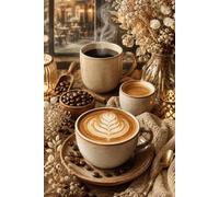 Coffeecore Notebook: Aesthetic Cozy Café Lined Journal | Latte Art & Warm Beige Coffee-Lover Cover | 6x9, 110 Pages