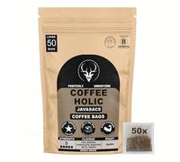 CoffeeHolic Coffee Bags - JavaSacs - Quick Brew - Made From Arabica Coffee Beans - Pack of 1 Contains 50 Bags