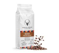 Coffeeholic Irish Cream Whiskey Coffee Beans 1kg - Premium Irish Cream Flavoured Coffee - Smooth Vanilla Toffee Notes - Best for Latte Cappuccino - Low Acid Gentle Arabica Beans Medium Roast