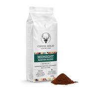 Coffeeholic Midnight Martini Espresso Blend Ground Coffee 1kg, Smooth Low-Acid Dark Roast, Inspired by Espresso Martini, for Cafetiere, Espresso Machines & Moka Pot