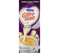 Coffeemate Liquid Coffee Creamer Italian Sweet Creme 0375 oz Cups 50Box 84