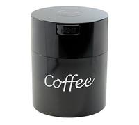 Coffeevac 1/2 LB - Patented Airtight Container | Multi-use Vacuum Container Works as Smell Proof Containers for Ground Coffee and Coffee Bean Containers. Black with Logo