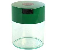COFFEEVAC 1/2 LB - Patented Airtight Container | Multi-use Vacuum Container Works as Smell Proof Containers for Ground Coffee and Coffee Bean Containers. Green Cap and Clear Body