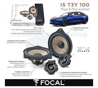 Focal IS T3Y 100 Inside Series 2 Way Component Kit For Tesla Model 3 and Y