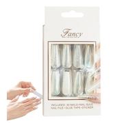 Coffin Ballet Press Nails | Extra Long Full Cover Acrylic Glue Nails,Reusable Lasting Ballet Ballerina Fake Nails For Women And Girls