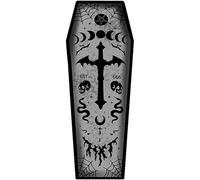 Coffin Bath Mat Halloween Rug Gothic Home Decor for Bathroom Bedroom, Horror Coffins Door Mat Non Slip Rugs for Halloween Decorations