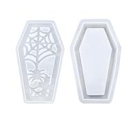 Coffin Casting Mold, Creepy Lamp Shade Mold for Clay, Halloween Casting Lampshade Handcraft for Dining Table Bathroom Study Bedroom Bookshelf Entrance