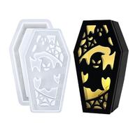 Coffin Decor Mold | Lamp Shade Decor Mold for Clay - Halloween Lampshade Crafting Handcraft for Decorating Study Bathroom Bookshelf Living Room Entrance Dining Table