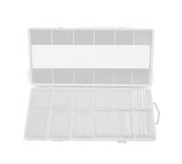 Coffin Nails Long Artificial Thin Clear Plastic Coffin Shaped Fake Nails 240pcs Multi Purpose for Nail Salon DIY Acrylic Gel Polish Various Sizes Lightweight Durable ABS Material