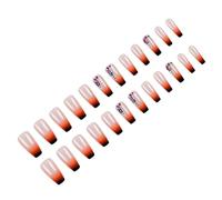 Coffin Press On Nails Glossy Fake Stick On In 12 Sizes 24Pcs French Tips For Art Decorations Ballerinas Coffin Fake Nail