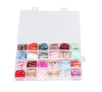 Coffin Press On Nails Glossy Full Cover Color Mixing Different Size Ballerina False Nails 576pcs for Wedding Prom ABS Material Various Sizes