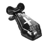 Coffin Shaped Halloween Balloon Decoration Large Aluminum Foil Spooky Balloon for Haunted House and Party Atmosphere for Photo Backgrounds and Eerie Touch to Celebrations