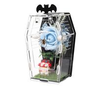 Coffin Spider Enclosure - Acrylic Jumping Spider Habitat with Magnetic Door & Feeding Hole, Escape Proof Small Tarantula Tank for Mantis, Feeder Insects - Front Opening, Easy Clean