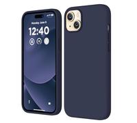 COFFKER Compatible with iPhone 15 Case, Liquid Silicone Case, Full Body Shockproof Protective Cover [Soft Microfiber Lining], Slim Thin Phone Case for iPhone 15 6.1 inch, Midnight Blue