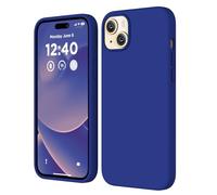 COFFKER Compatible with iPhone 15 Case, Liquid Silicone Case, Full Body Shockproof Protective Cover [Soft Anti-Scratch Microfiber Lining], Slim Thin Phone Case for iPhone 15 6.1 inch, Klein Blue