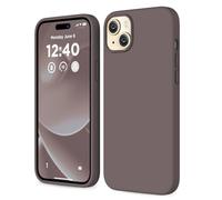 COFFKER Compatible with iPhone 15 Case, Liquid Silicone Case, [Soft Anti-Scratch Microfiber Lining], Ultra-Thin Full Body Shockproof Protective Cover Slim Phone Case for 15 6.1 inch, Coffee Brown