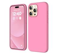 COFFKER Compatible with iPhone 15 Pro Case, Slim Liquid Silicone Case, [Soft Anti-Scratch Microfiber Lining] Shockproof Protective Cover Phone Case for iPhone 15 Pro 6.1 inch- Tender Pink