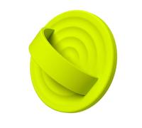 COFFKER Magnetic Phone Grip Ring Holder, Liquid Silicone Magnet Cell Phone Grip Finger Loop, Compatible with Magsafe, Back of Phone for iPhone 17/16/15/14/13/12 Series, Neon Yellow